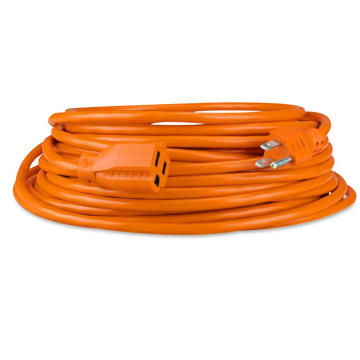 STOCK IN US! 50ft  14/3 SJTW  Outdoor heavy duty Contractor Extension cord lighted plug with extension power cord plug(50 foot